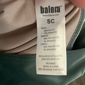 Teal Leo with sheer arms